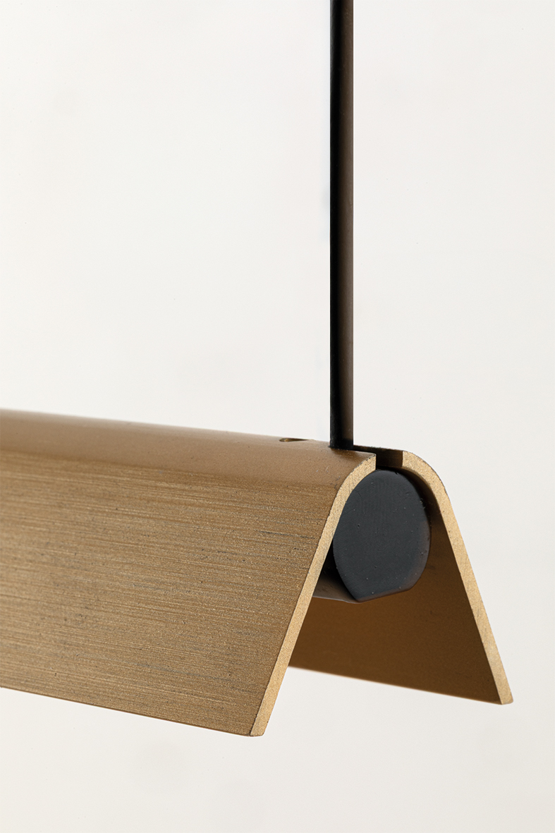 DAISHO PRO - SOSPENSIONE ORIZZONTALE NERA LED 42W IP20 3000K CRI90 - immagine 2