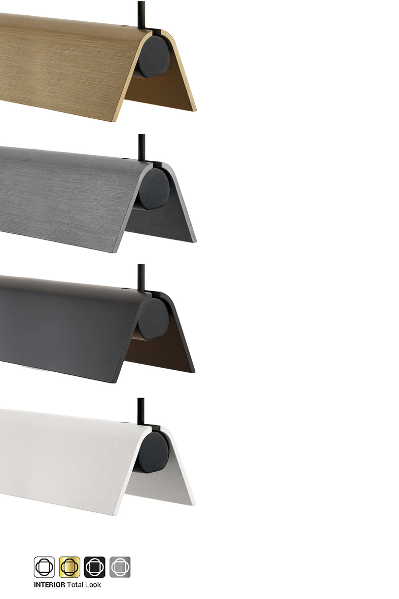 DAISHO PRO - SOSPENSIONE ORIZZONTALE NERA LED 42W IP20 3000K CRI90 - immagine 3