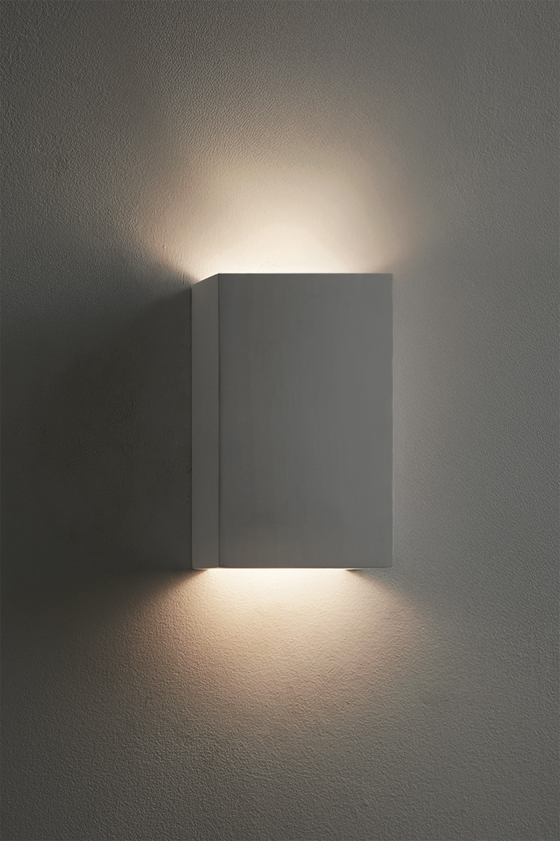 KAGI - WHITE PLISSE' PLASTER WALL LAMP 2XG9 33W IP20 - Image 3