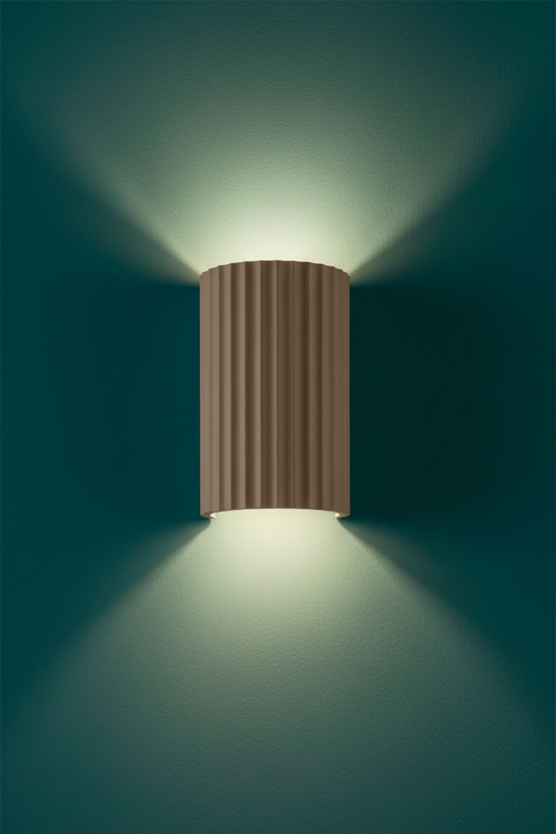 KAGI - WHITE PLISSE' PLASTER WALL LAMP 2XG9 33W IP20 - Image 4