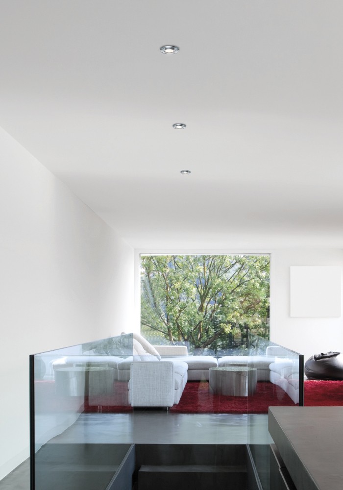 DOWNLIGHT QUADRATO IN CRISTALLO SPECCHIATO/