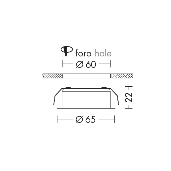 DOWNLIGHT BIANCO G4 IP20