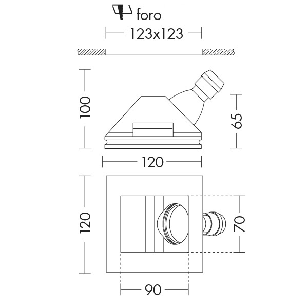 Rossini Wiki 9831 faretto incasso per cartongesso