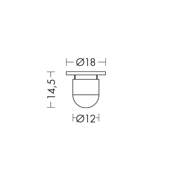 ROSONE PER SOSPENSIONE IN OTTONE CROMATO