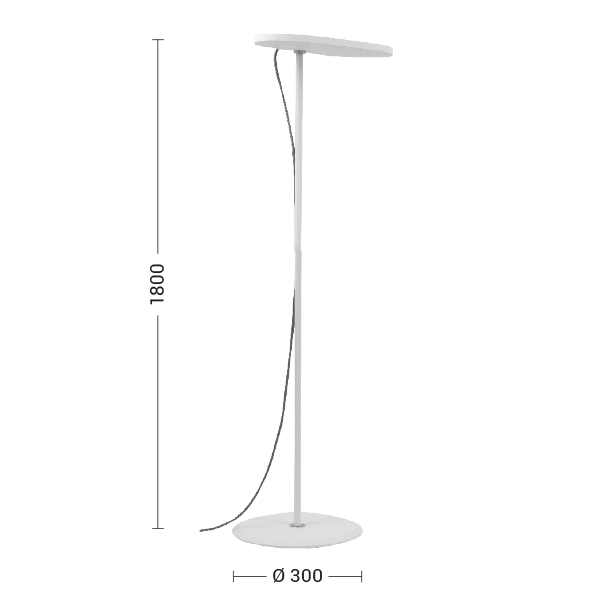 PIANTANA NERA LED 40,5W IP20 2700K CRI80