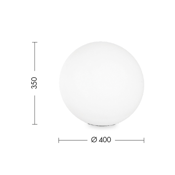 applique muro a sfera 4 fasci di luce esterno bianco luce 3000k 6000k 4000k  es58