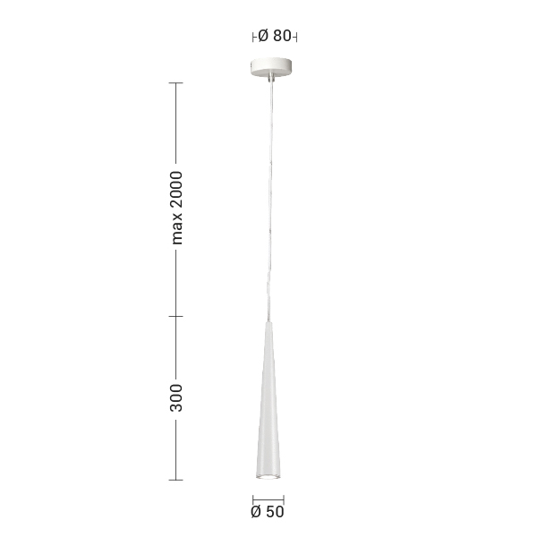 SOSPENSIONE NERA GU10 IP20