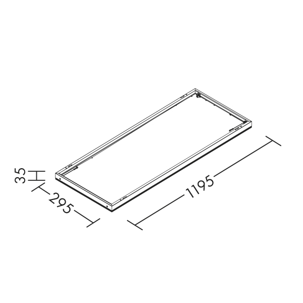CORNICE PER FISSAGGIO A PLAFONE BIANCA PER