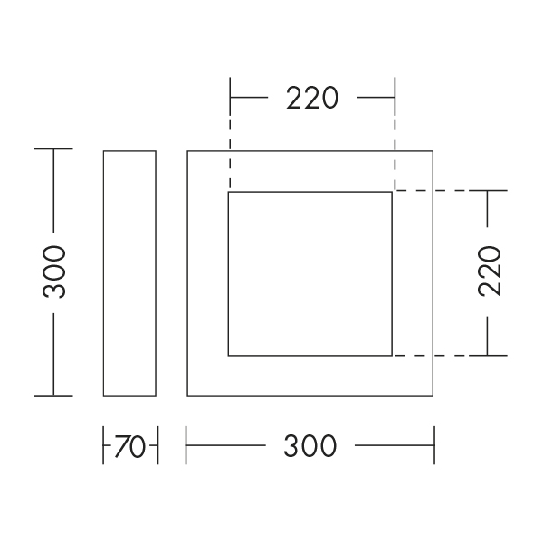 ENTER - PLAFONIERA LED 4000K PER ESTERNO ENT008AN