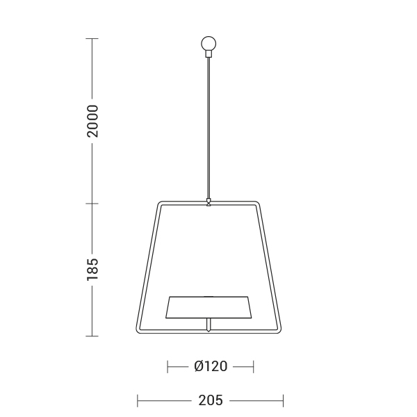 SOSPENSIONE PORTATILE BIANCO LED 2,2W IP54