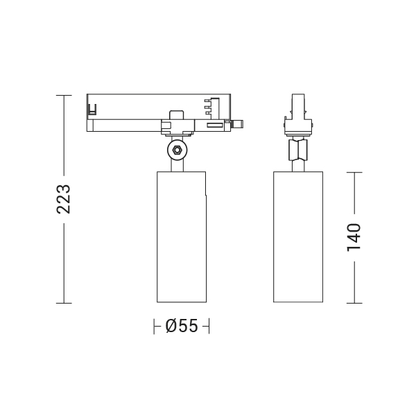 PROIETTORE BINARIO TRIFASE BIANCO LED 20W I