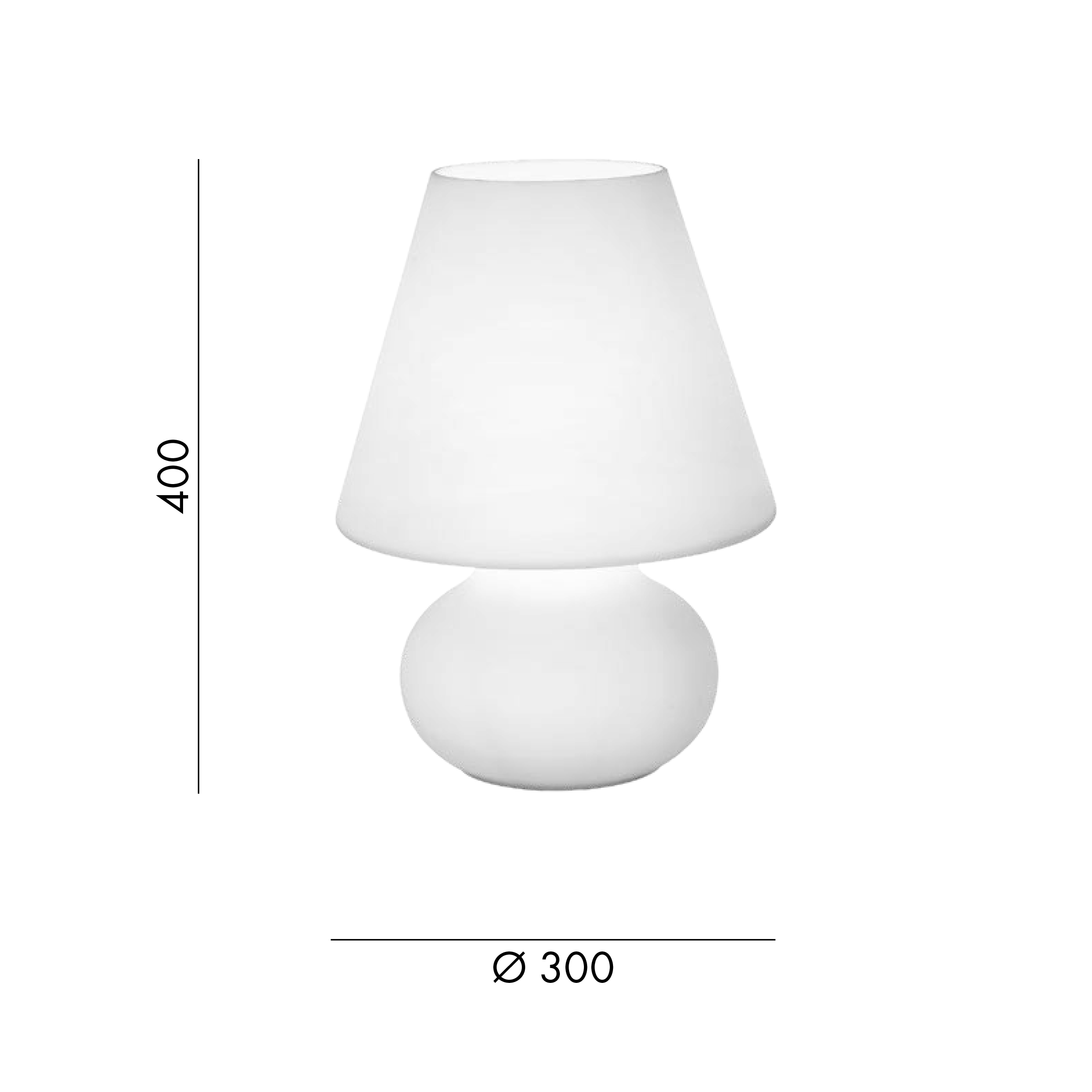 Lampada da tavolo vetro rame e bianco 55 cm MADON
