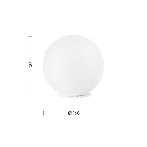 LAMPADA DA TAVOLO BIANCA/VETRO SATINATO E14