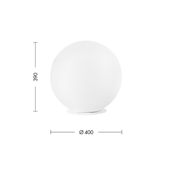 LAMPADA DA TAVOLO BIANCA/VETRO SATINATO E27