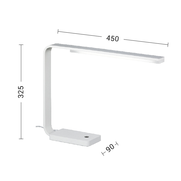 LAMPADA DA TAVOLO BIANCA LED 8W IP40 3000K