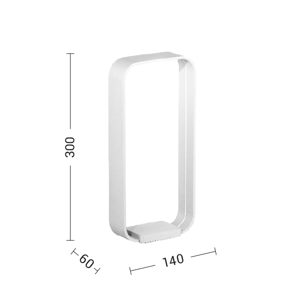 LAMPADA DA TAVOLO BIANCA LED 8,5W IP40 3000