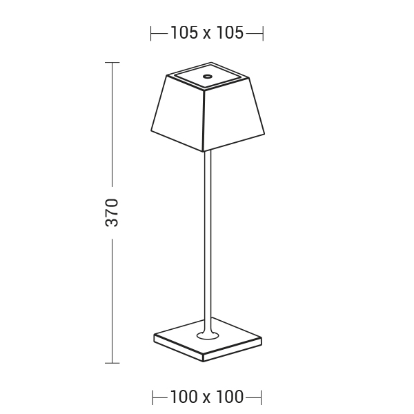 LAMPADA DA TAVOLO PORTATILE BIANCA LED 2,2W