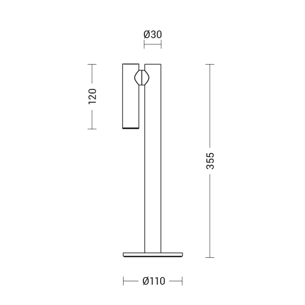 LAMPADA DA TAVOLO PORTATILE BIANCA LED 2,2W