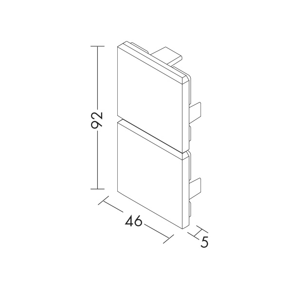COPPIA TESTATE TERMINALI GRIGIE PER YEN DOP