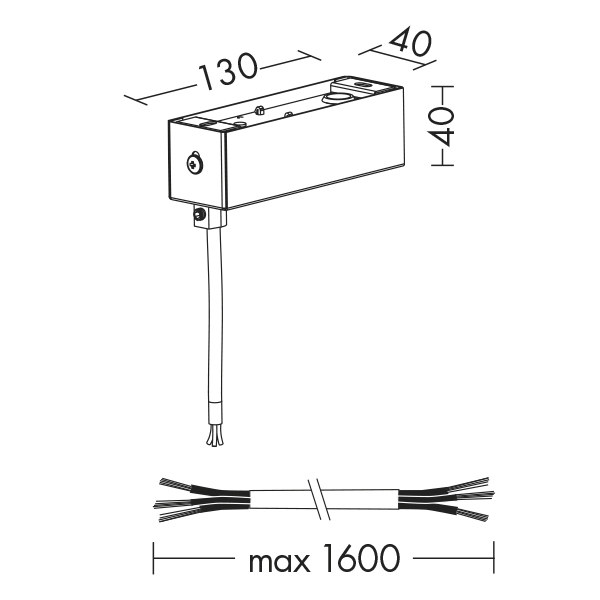 ROSONE ELETTRIFICATO ON/OFF-CASAMBI NERO PE