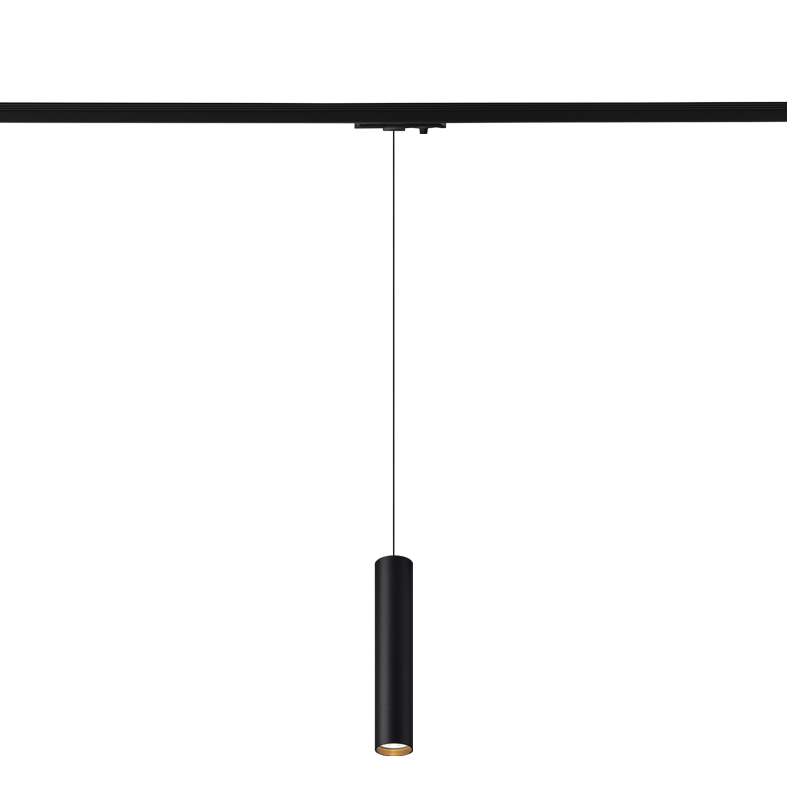 AXIOM EVO – SOSPENSIONE BINARIO MONOFASE NERA LED 12W IP20 3000K CRI90 30CM