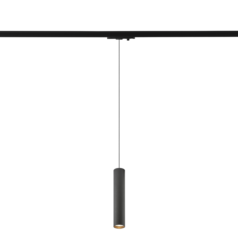 AXIOM EVO – SOSPENSIONE BINARIO MONOFASE TITANIO LED 12W IP20 3000K CRI90 30CM