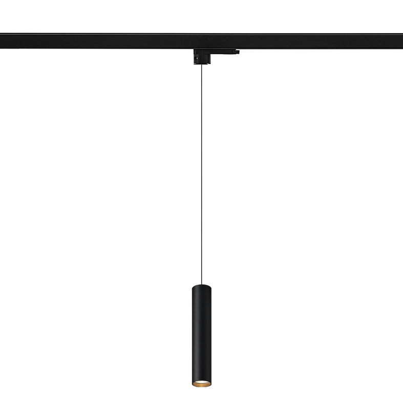 AXIOM EVO – SOSPENSIONE BINARIO TRIFASE NERA LED 12W IP20 3000K CRI90 30CM