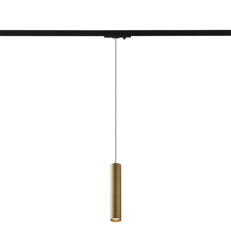 AXIOM EVO – SOSPENSIONE BINARIO MONOFASE ORO GU10 50W IP20 30CM