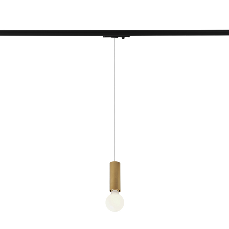 AXIOM EVO – SOSPENSIONE BINARIO MONOFASE ORO E27 50W IP20 15CM