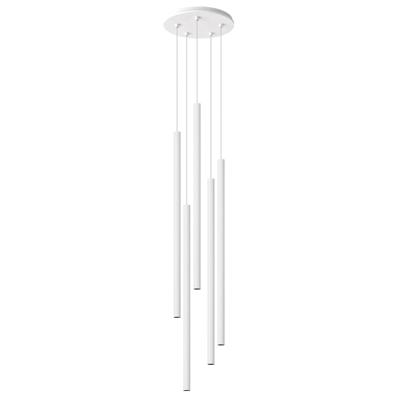 AXIOM EVO ROSONE TONDO 5 ELEMENTI LED MI