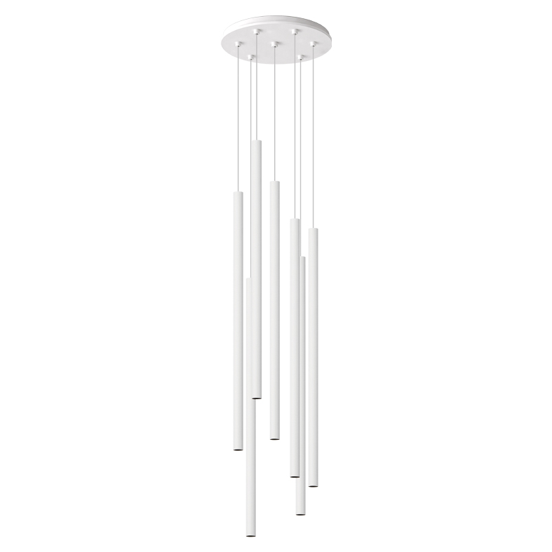 AXIOM EVO ROSONE TONDO 7 ELEMENTI LED MI