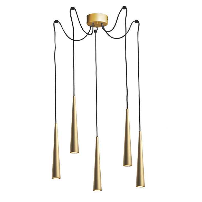 CORVINA – LAQUERED METAL SUSPENSION LAMP 5 LIGHT