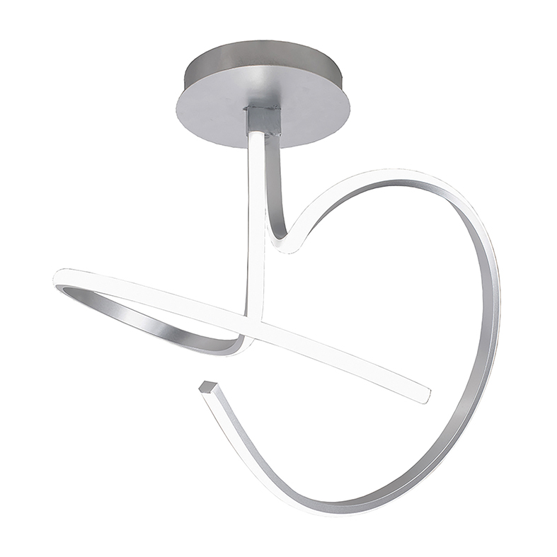 CURVY – LED CEILING LIGHT 39W SAT. SIL.