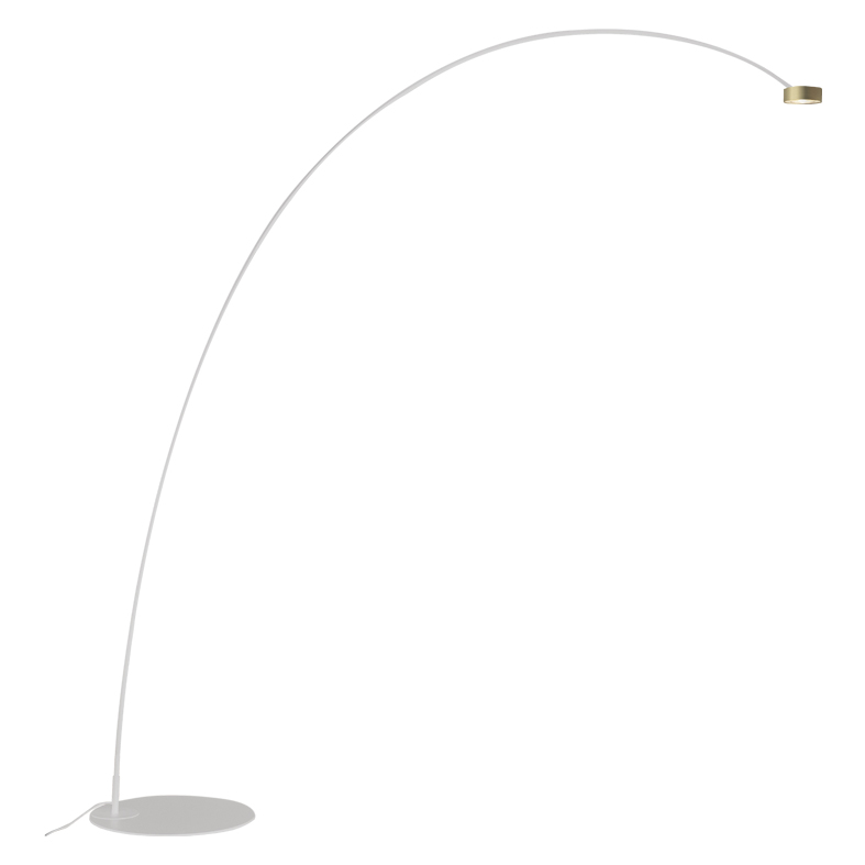 HOLE – PIANTANA AD ARCO BIANCO/ORO LED 13W 38° IP20 3000K CRI90