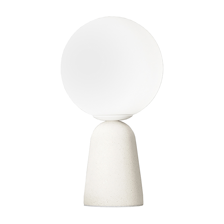 KANTAN – LAMPADA DA TAVOLO IN CEMENTO BIANCO E14 IP20