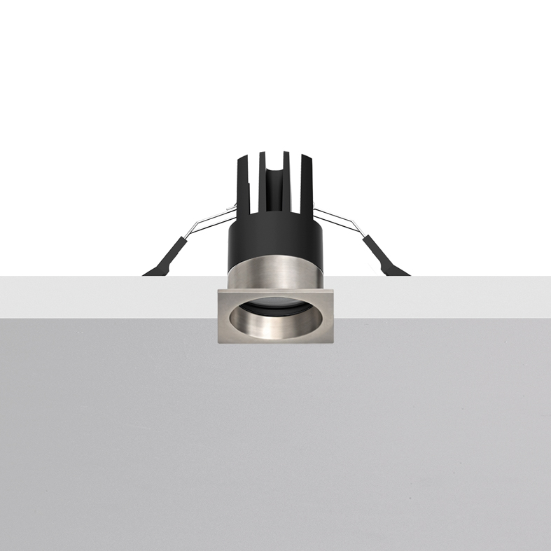 MEGA EVO – DOWNLIGHT NICHEL OPACO QUADRATO LED 3,4W 2700K IP65