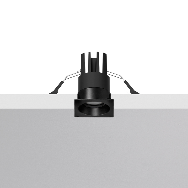 MEGA EVO – DOWNLIGHT NERO QUADRATO LED 3,4W 2700K IP65