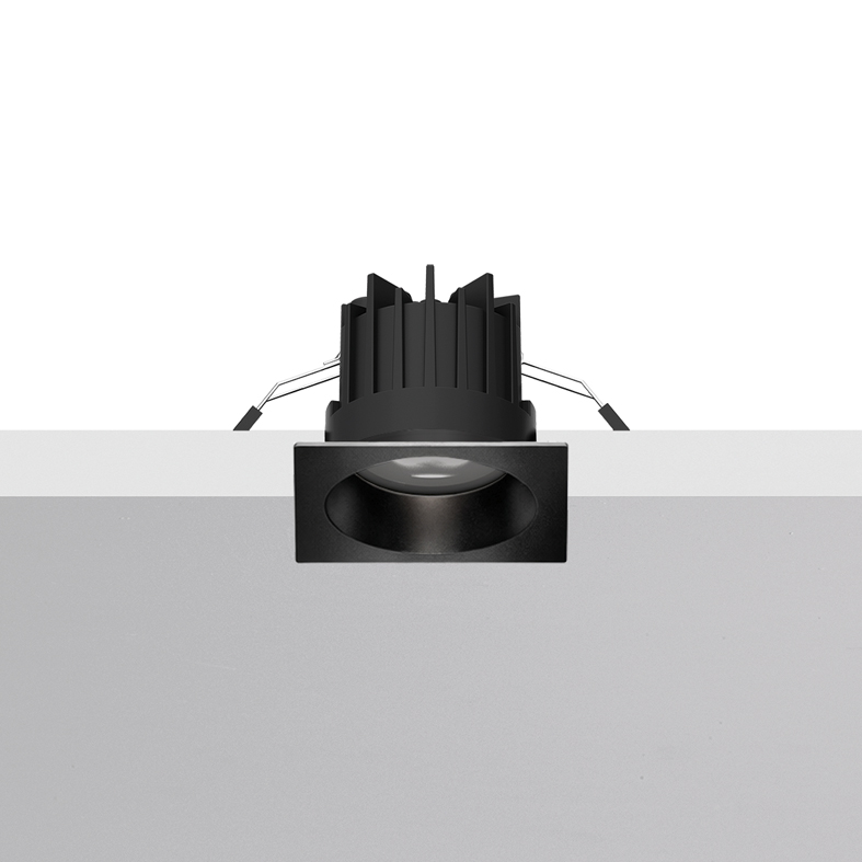 MEGA EVO – DOWNLIGHT NERO QUADRATO LED 8,8W 2700K IP65