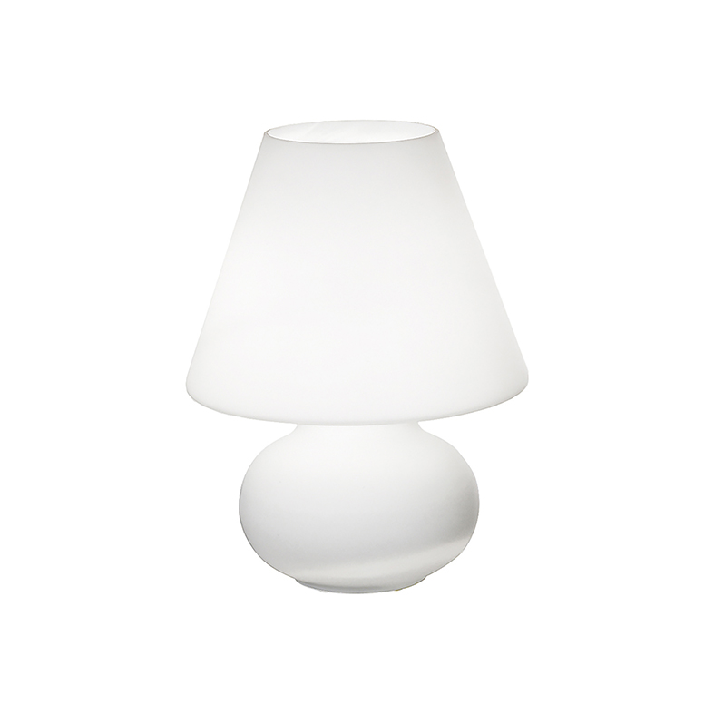 GLORIA – WHITE MILK GLASS TABLE LAMP