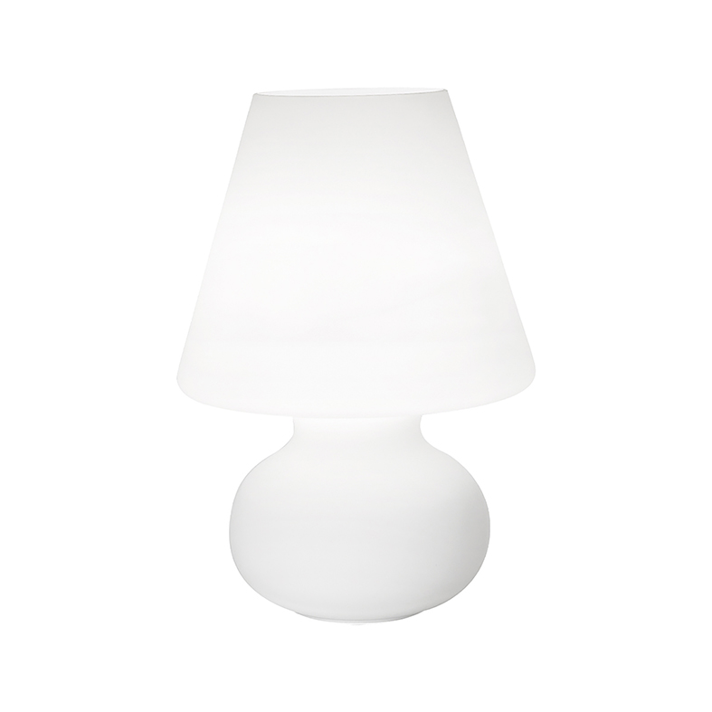 GLORIA – WHITE MILK GLASS TABLE LAMP