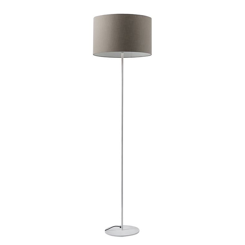 VIVIEN – WHITE ARC FLOOR CONE DOVE-GREY