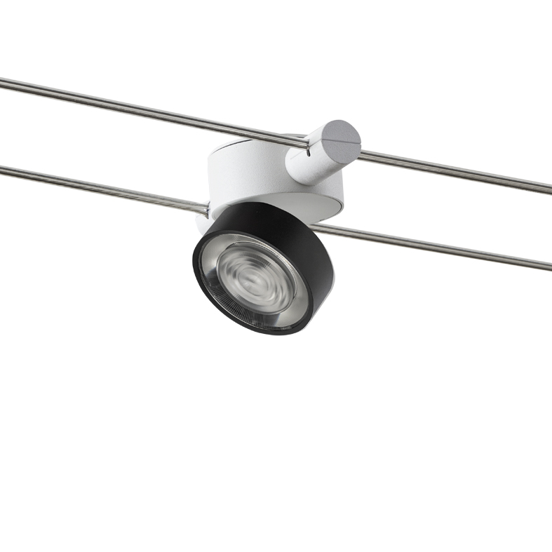 WIRE – SISTEMA A TESATA BIANCO/NERO LED 13W 38° IP20 3000K CRI90